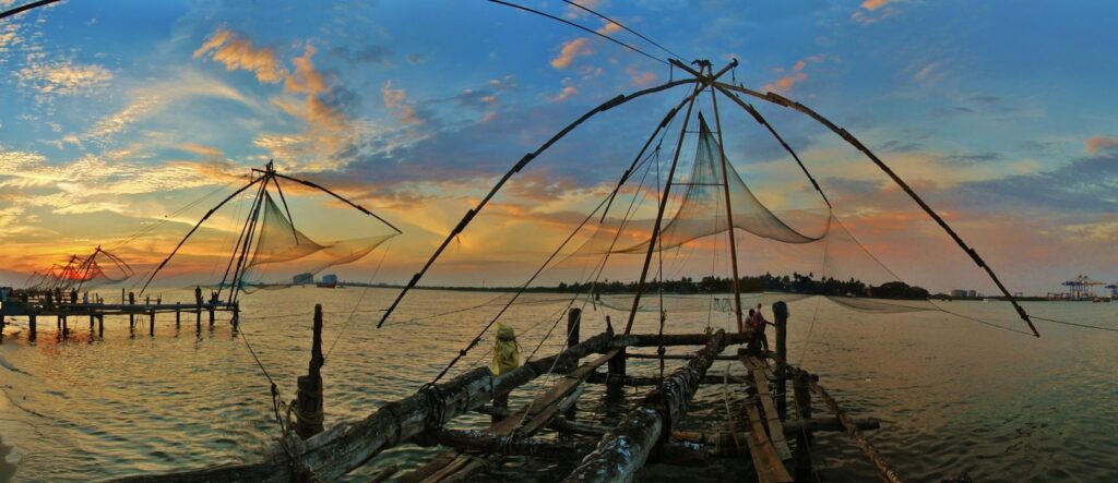 Chinese fishing nets in Kochi-Explore the Wonders of Kerala-Tour and Travel Packages-Luxury Tour Offers-GoTravelab